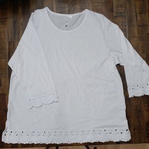 Lulu-B Scallop Trim Top